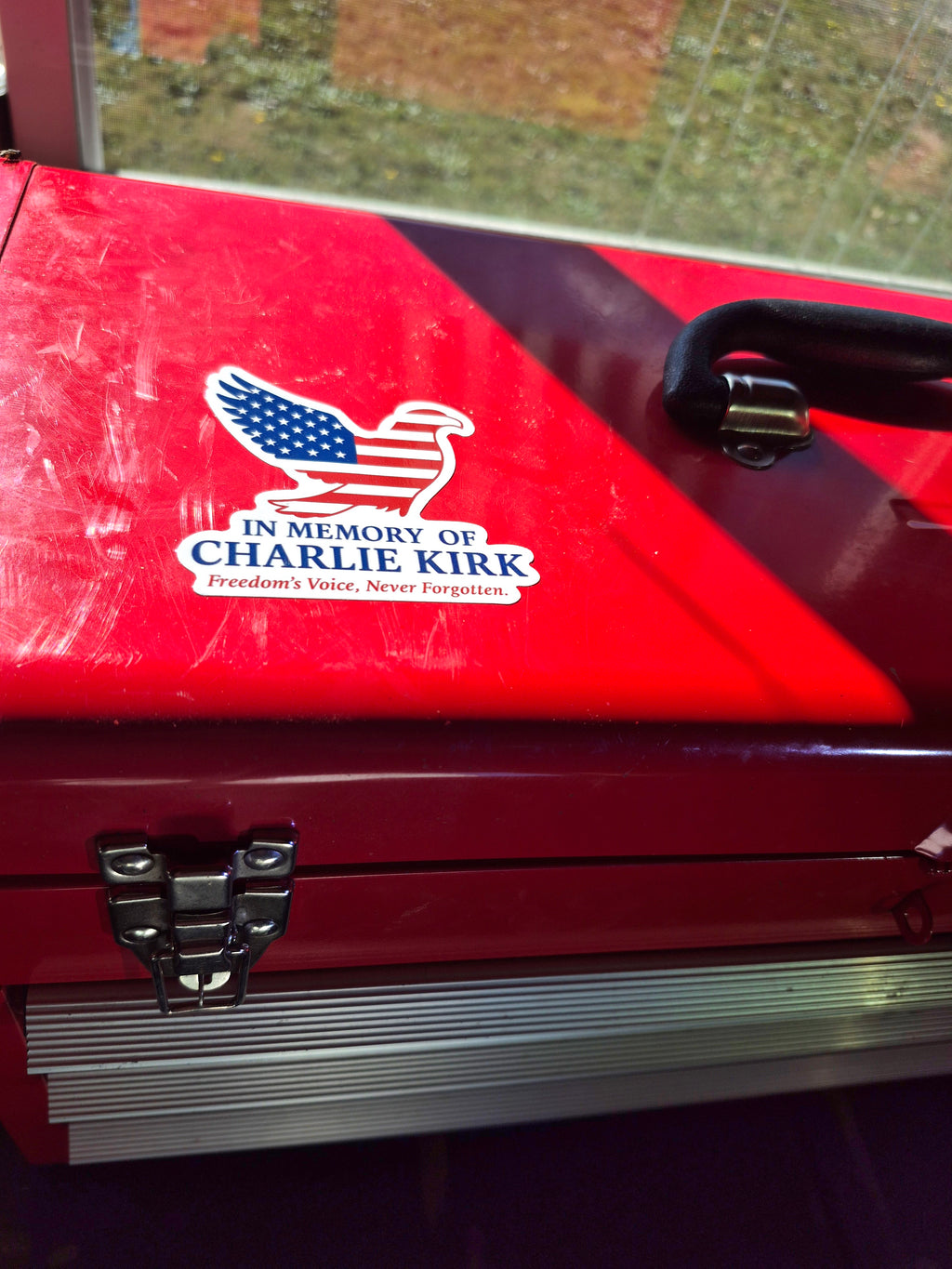 In Memory of Charlie Kirk Vinyl Sticker