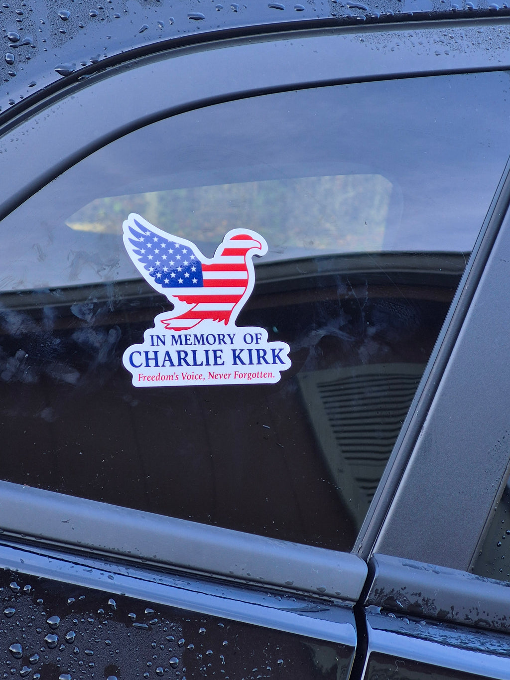 In Memory of Charlie Kirk Vinyl Sticker