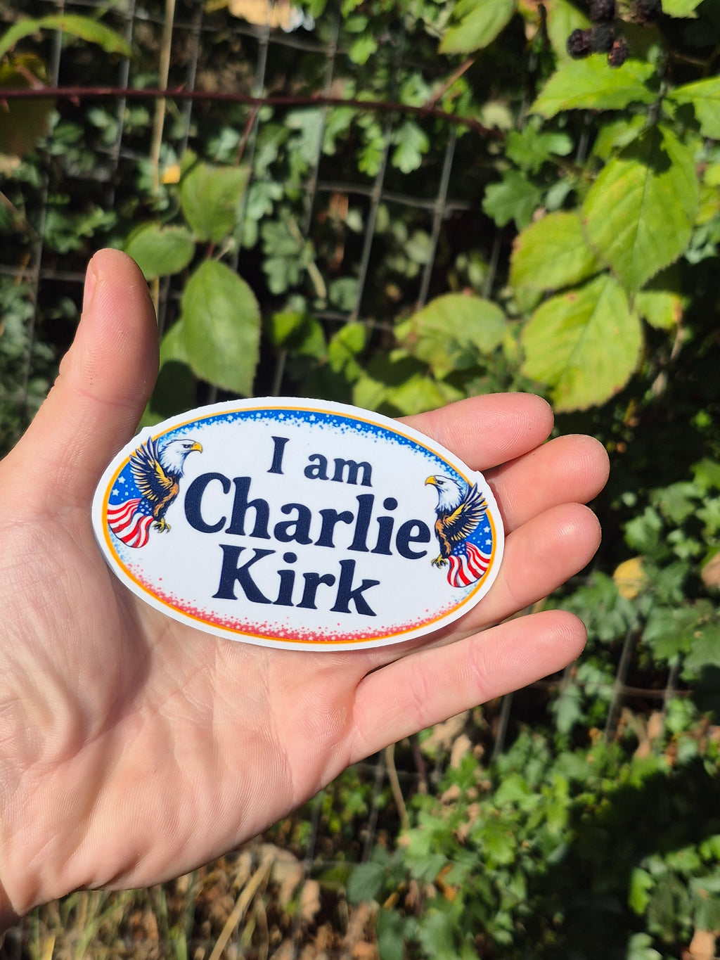 I Am Charlie Kirk Vinyl Sticker
