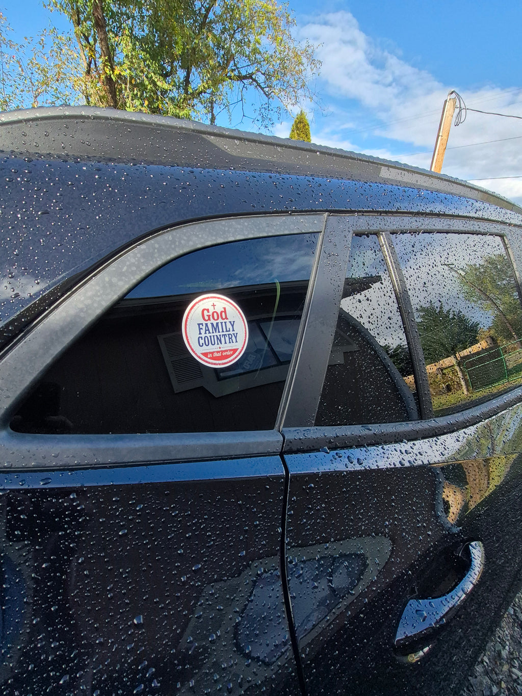 God, Family, Country - In That Order Vinyl Sticker