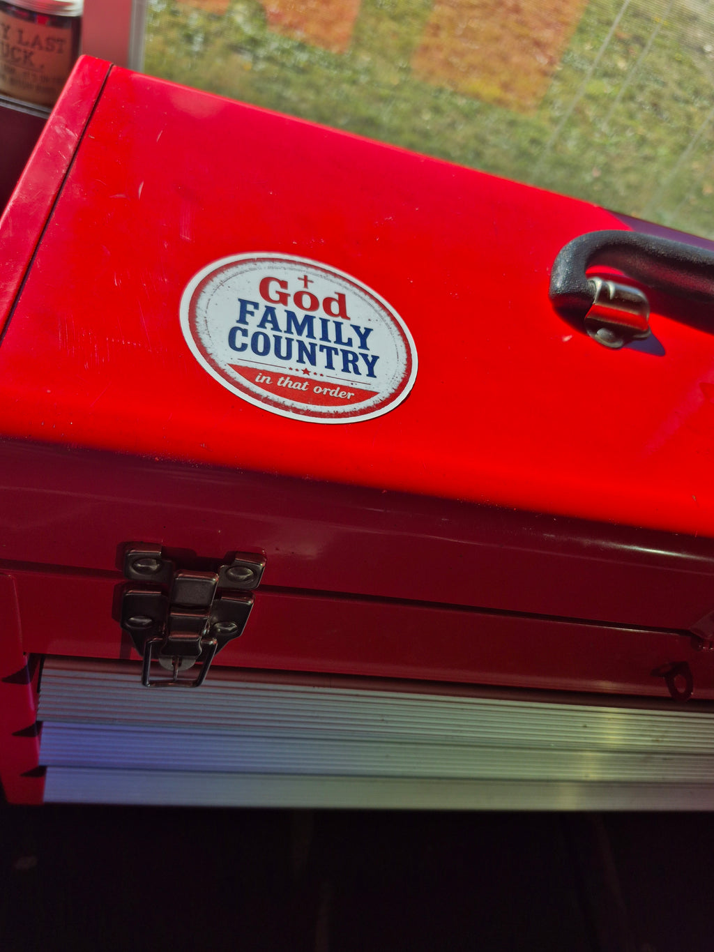 God, Family, Country - In That Order Vinyl Sticker