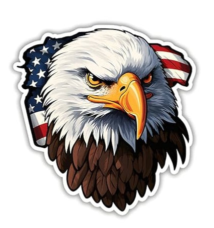 American Eagle Patriotic Vinyl Sticker