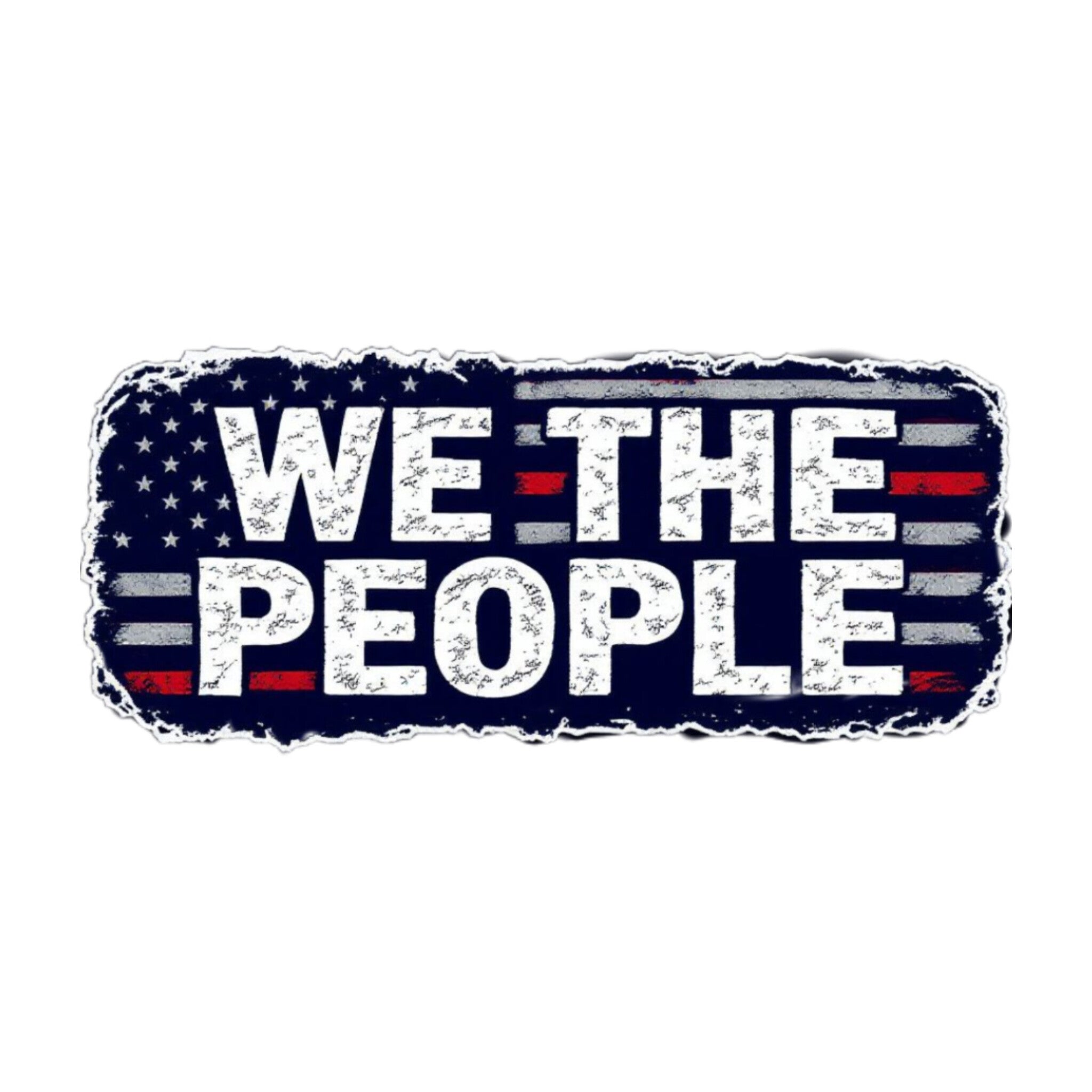 We The People Vinyl Sticker 4" x 2.5"