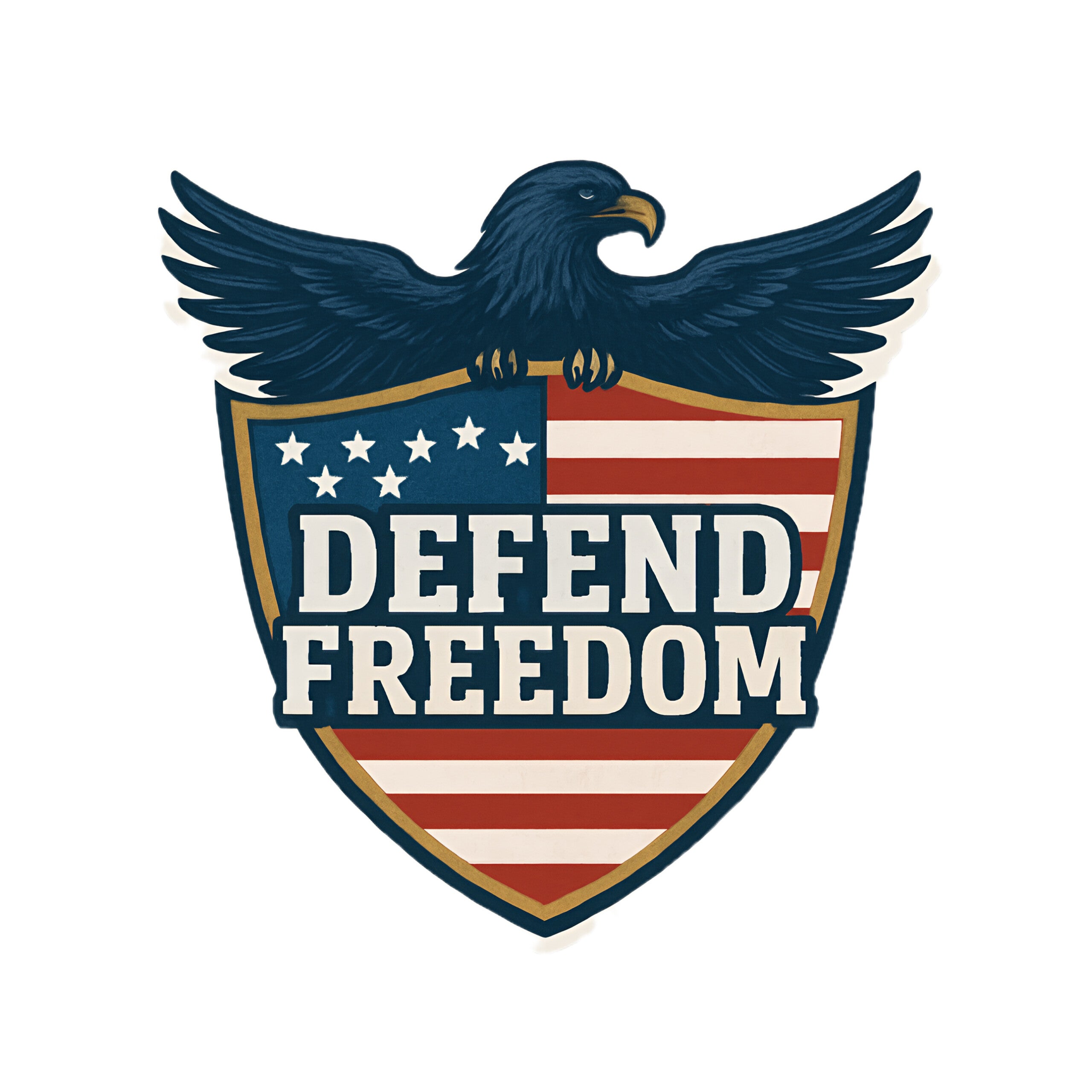 Defend Freedom Vinyl Sticker 4" x 2.5